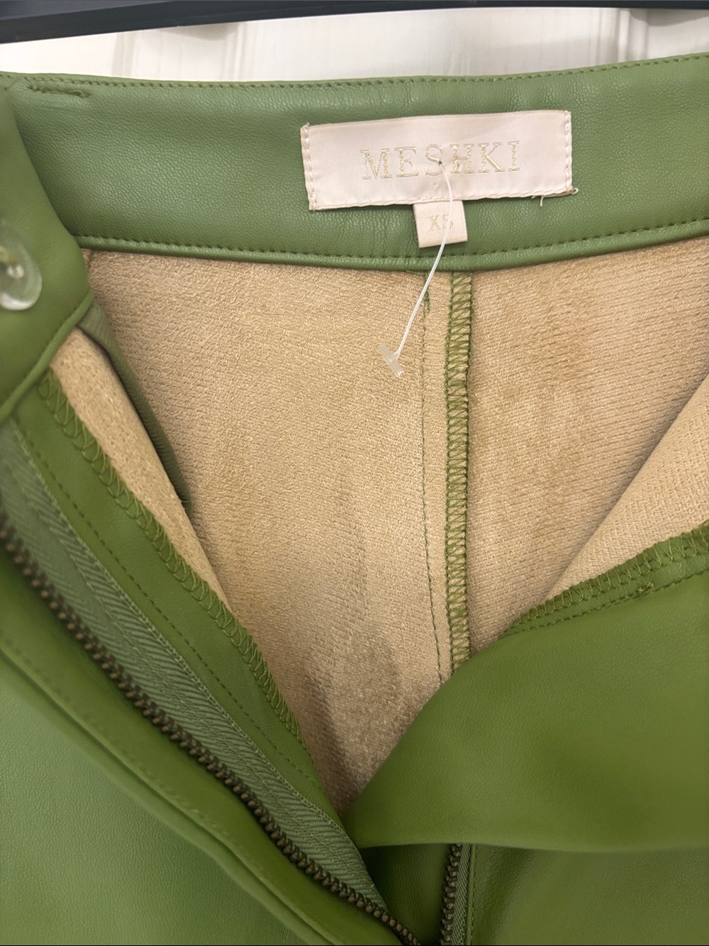 Meshki Olive Straight-Leg Trousers - Picture 3 of 3